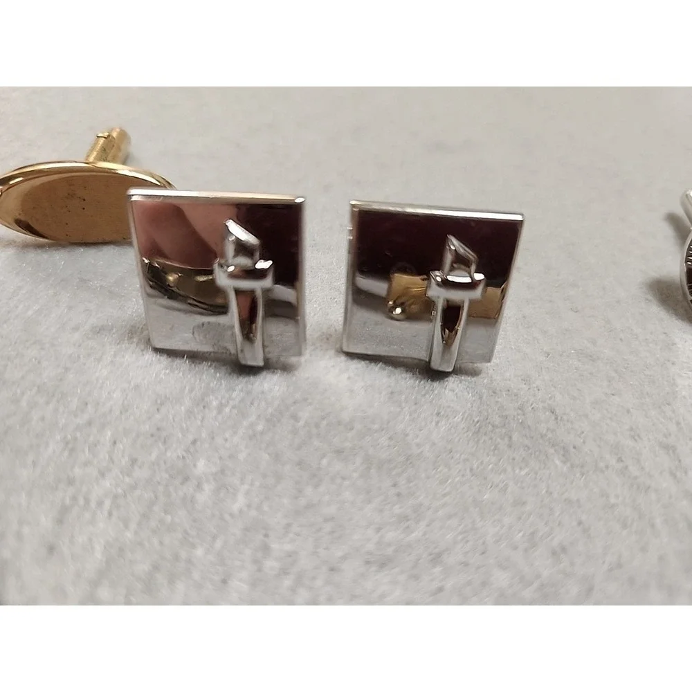 Lot Of 6 & Lot Of 2‎ Swank Cufflinks And Tie Clips